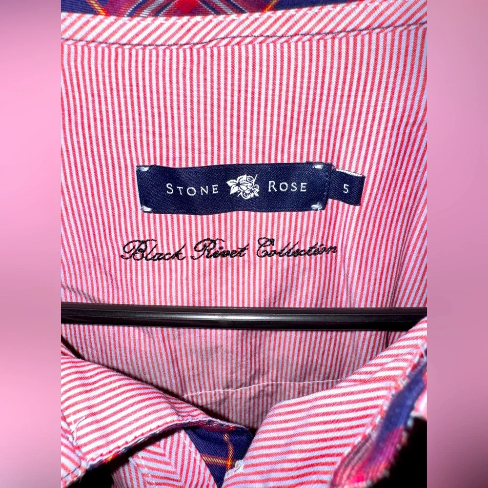 Stone Rose Black Rivet Collection Men’s XL Long Sleeve Button-Down - Picture 4 of 4